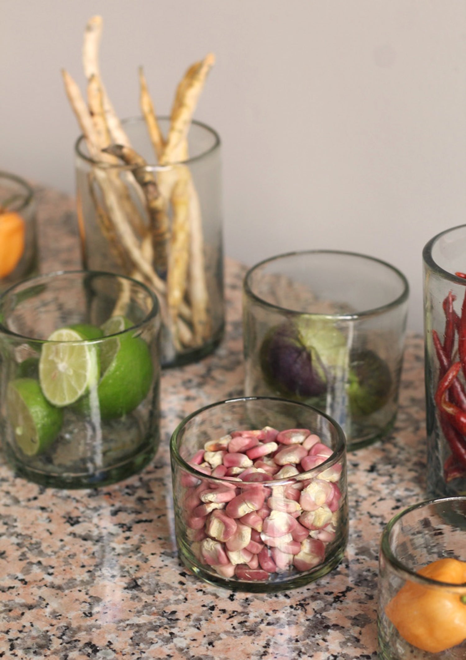 Hand Blown Clear Glass Tumblers - 3 sizes - 6oz - 8oz - 12oz
